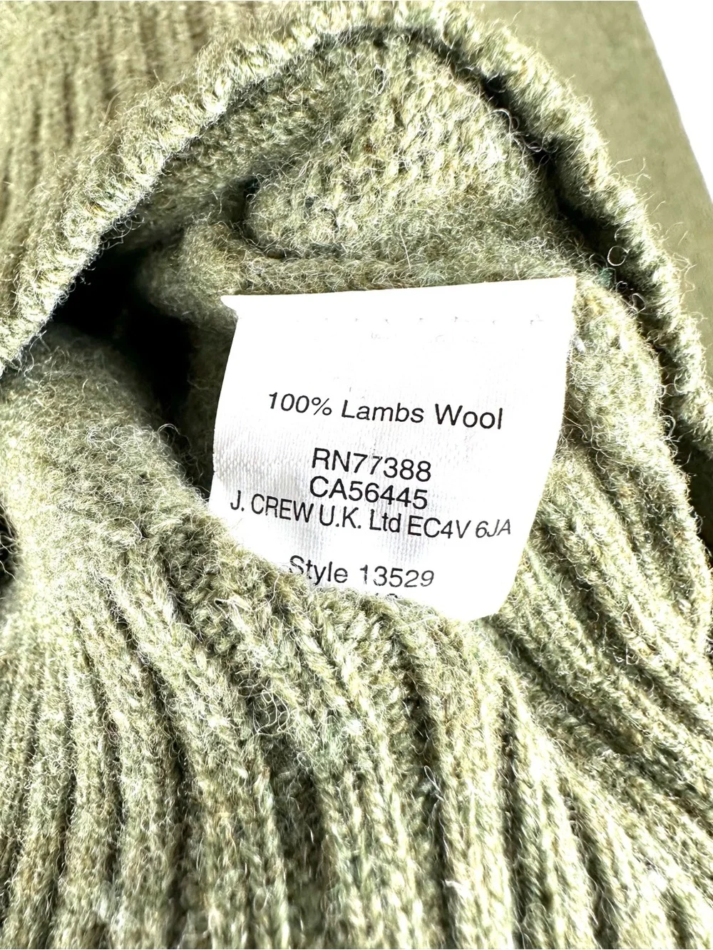 J. Crew 100% lambswool